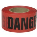 Presco Barricade Tape, Gauge 2 Mil, Danger, Red B3102R21